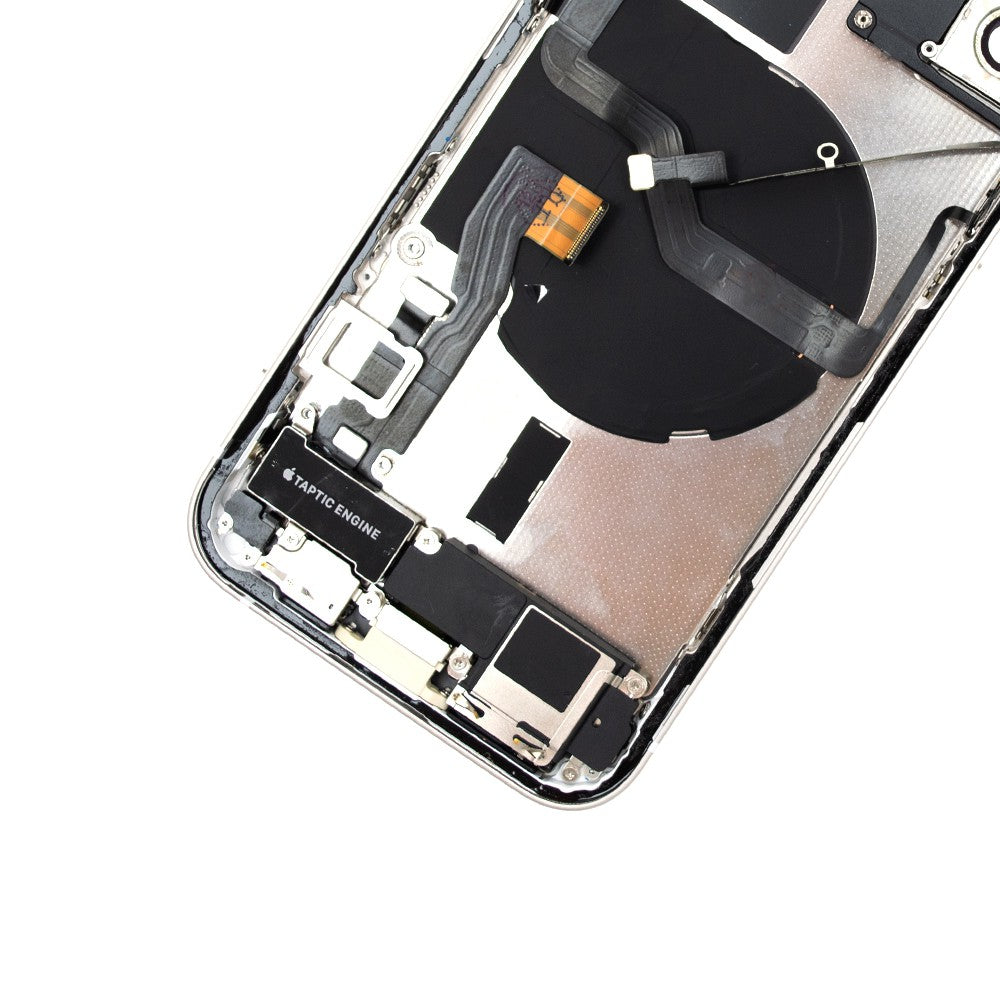 Rear Housing with Full Set Parts for iPhone 12-White (Purple) Rear Housing with Full Set Parts for iPhone 12-White (Purple)
